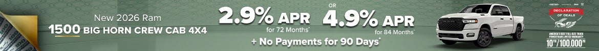 New 2026 Ram 1500 Big Horn Crew Cab 4x4 