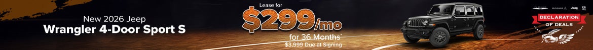 2026 Jeep Wrangler Sport S Lease $299 – Murfreesboro, TN