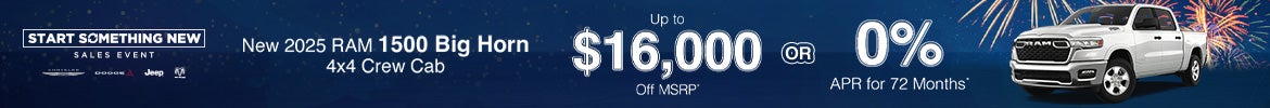 New 2025 RAM 1500 Big Horn 4x4 Crew Cab