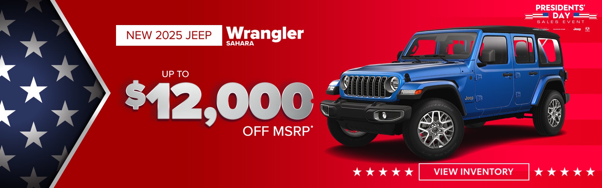 2025 Jeep Wrangler Sahara – Save $12,000
